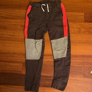 Hanna Andersson Kids Joggers in Black, Red, and Gray